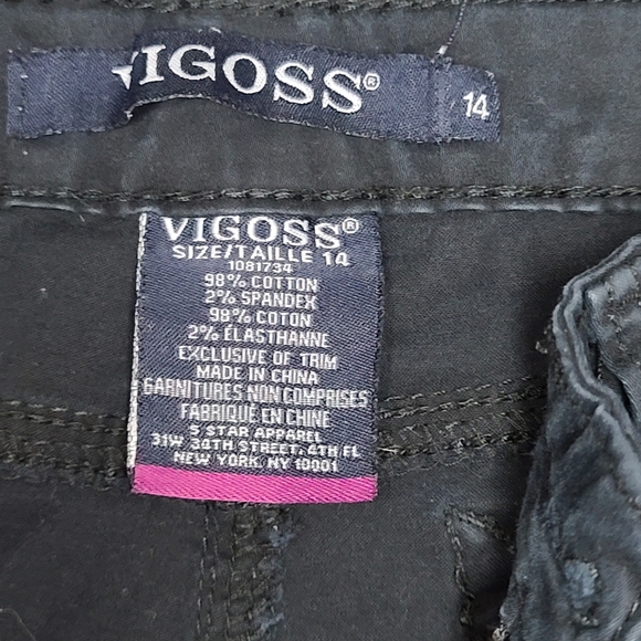 Junior Womens Vigoss Black Jeans 👖 ♥ - Picture 3 of 7